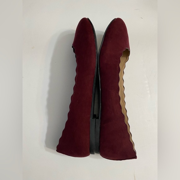 Esprit Narissa Burgundy Vegan Suede, Slip On, Ballet Flats women’s size 9.5 - Picture 5 of 7